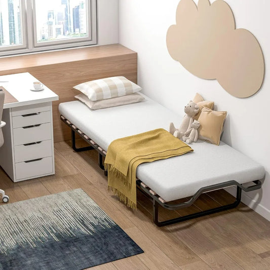 Folding Bed with Mattress for Adults