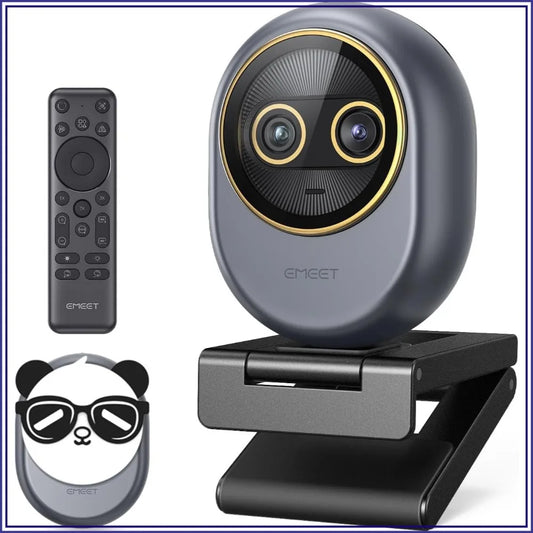 Dual-Camera 4K Webcam