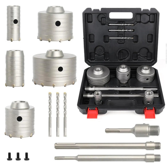 Concrete hole saw kit