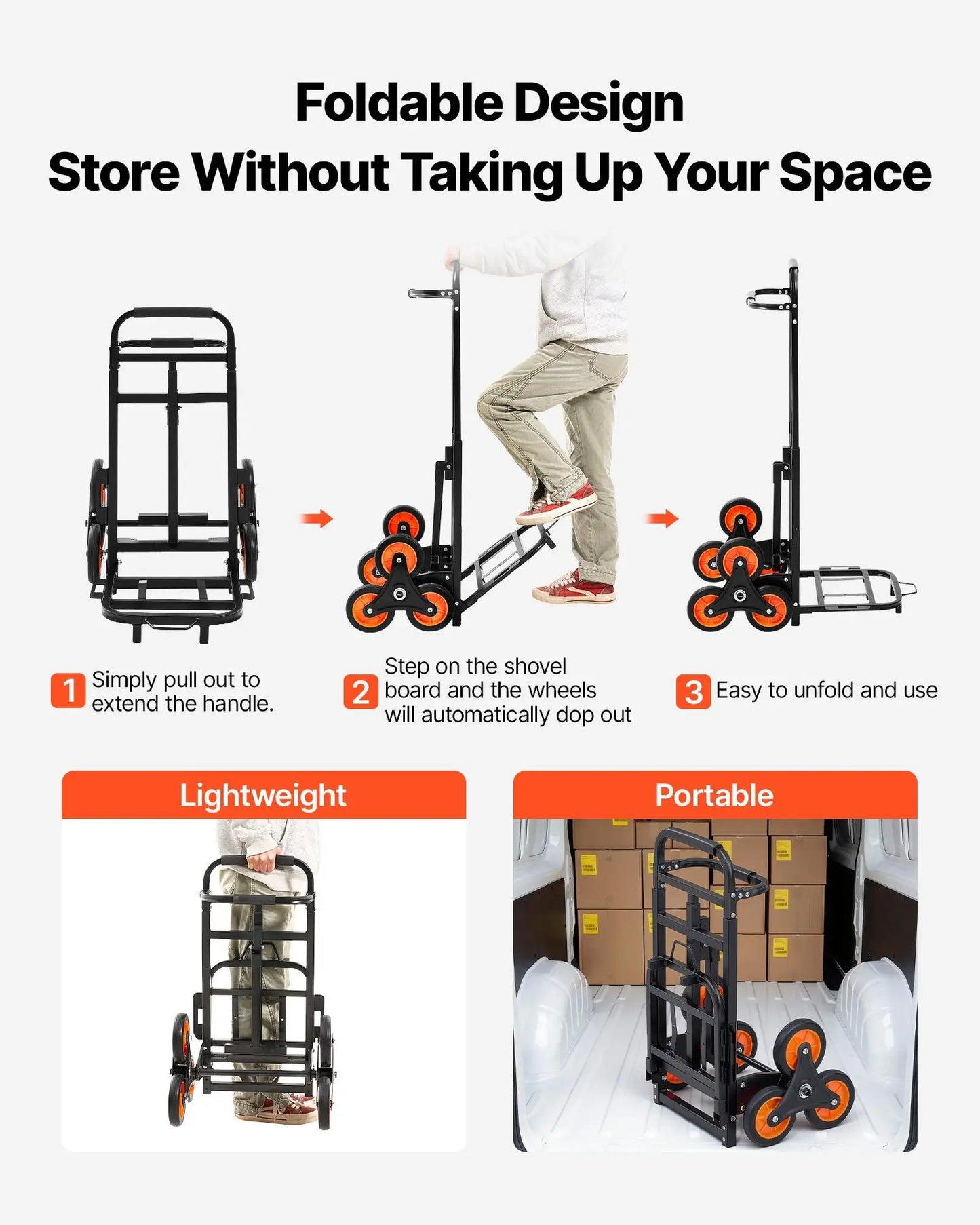 Stair Climbing Cart, 220 lbs