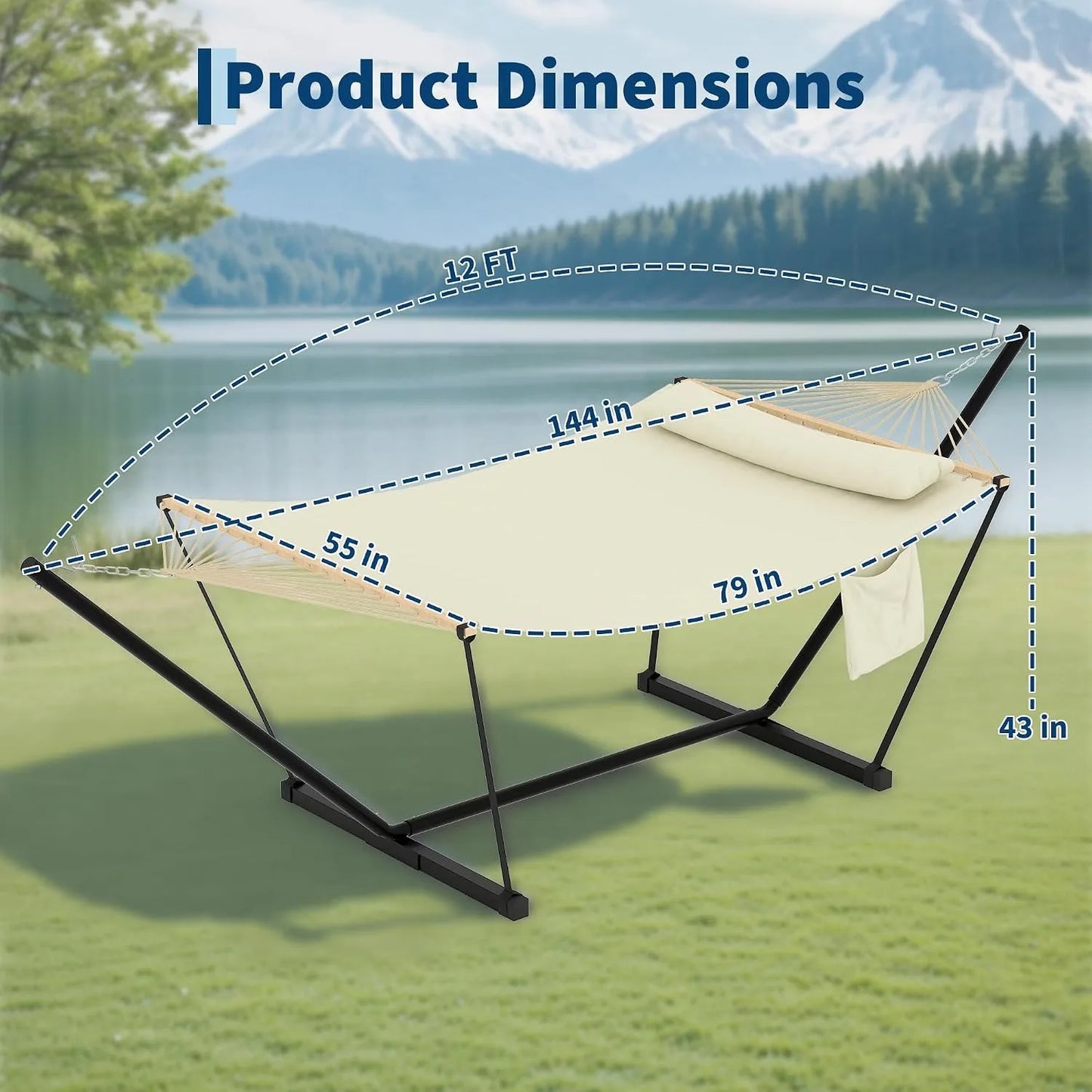 2-Person Hammock with Stand